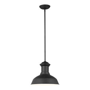 Generation Lighting. - 6247701-12 - One Light Outdoor Pendant - Fredricksburg - Black