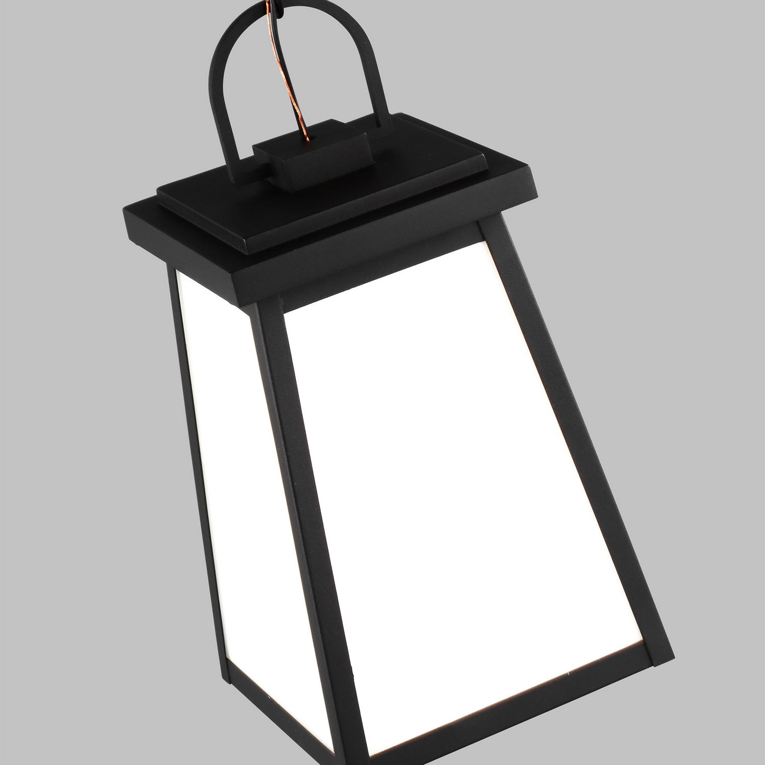 Visual Comfort Studio - 6248401-12 - One Light Outdoor Pendant - Founders - Black