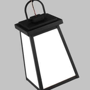 Visual Comfort Studio - 6248401-12 - One Light Outdoor Pendant - Founders - Black