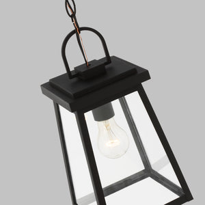 Visual Comfort Studio - 6248401-12 - One Light Outdoor Pendant - Founders - Black