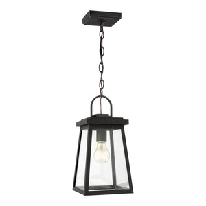 Visual Comfort Studio - 6248401-12 - One Light Outdoor Pendant - Founders - Black