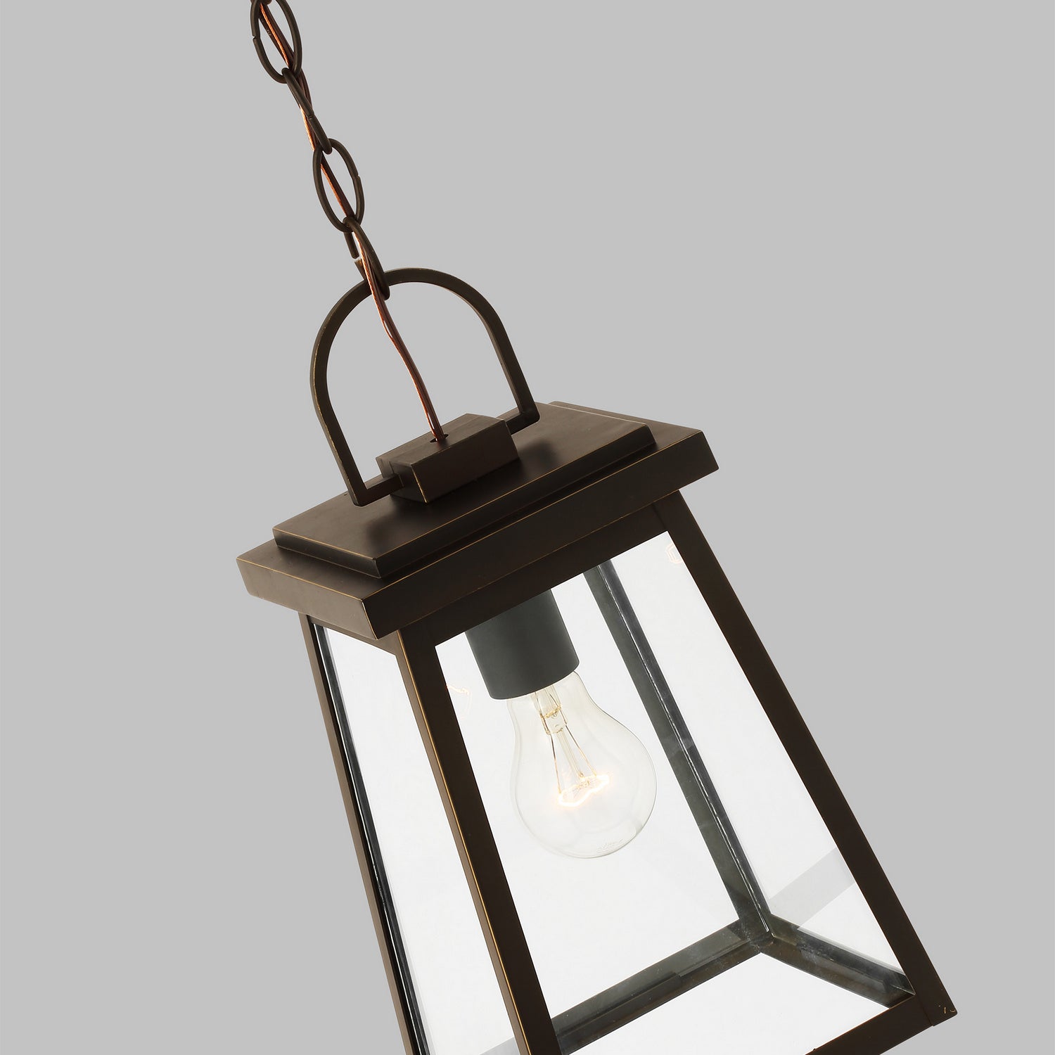 Visual Comfort Studio - 6248401-71 - One Light Outdoor Pendant - Founders - Antique Bronze