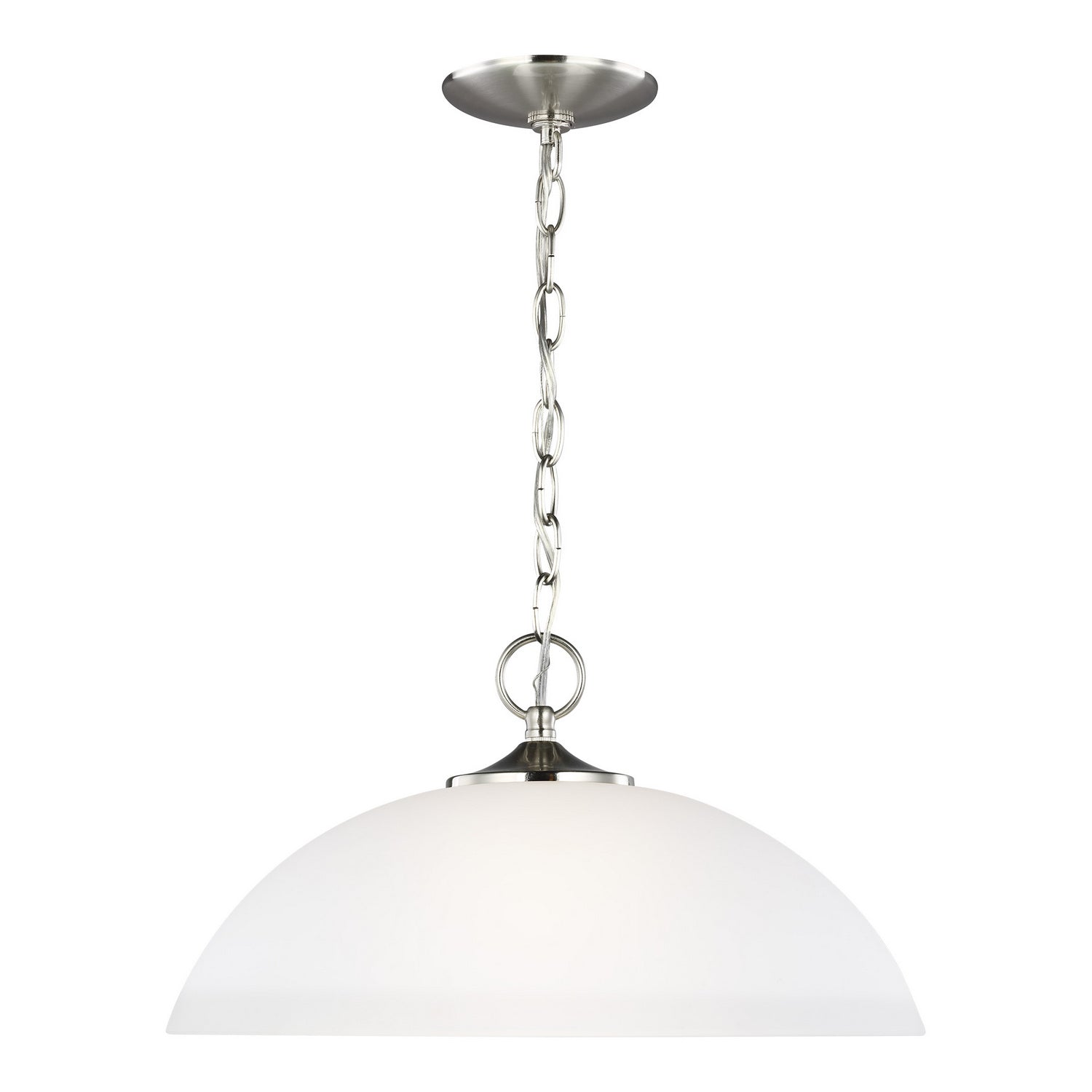 Generation Lighting. - 6516501-962 - One Light Pendant - Geary - Brushed Nickel