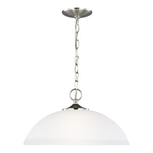 Generation Lighting. - 6516501EN3-962 - One Light Pendant - Geary - Brushed Nickel