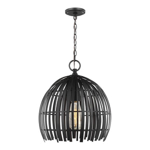 Visual Comfort Studio - 6522701-112 - One Light Pendant - Hanalei - Midnight Black