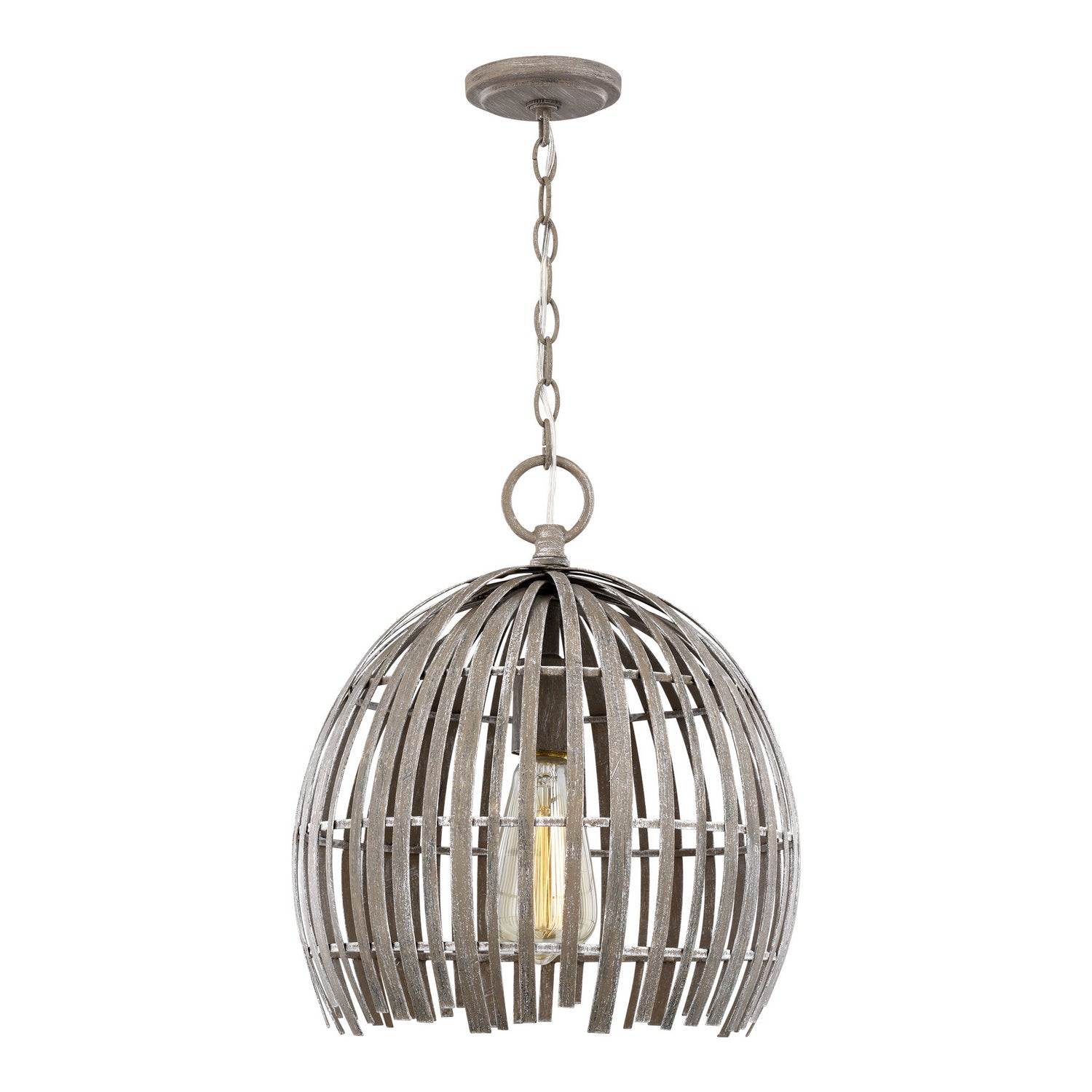 Visual Comfort Studio - 6522701-872 - One Light Pendant - Hanalei - Washed Pine