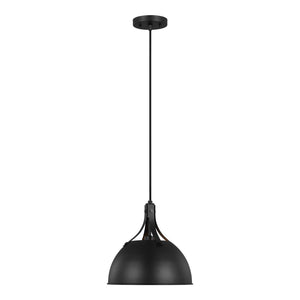 Visual Comfort Studio - 6524201-112 - One Light Pendant - Rockland - Midnight Black