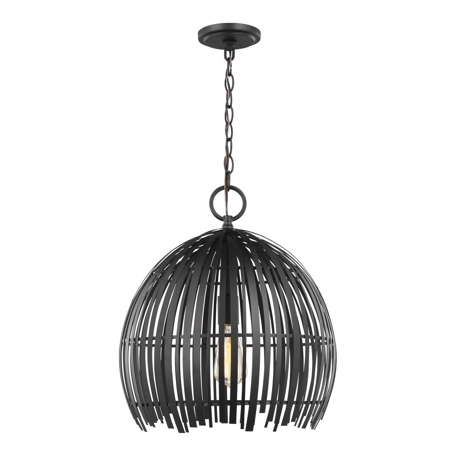 Visual Comfort Studio - 6622701-112 - One Light Pendant - Hanalei - Midnight Black