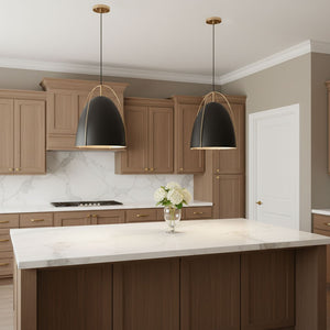 Visual Comfort Studio - 6651701-848 - One Light Pendant - Norman - Satin Brass