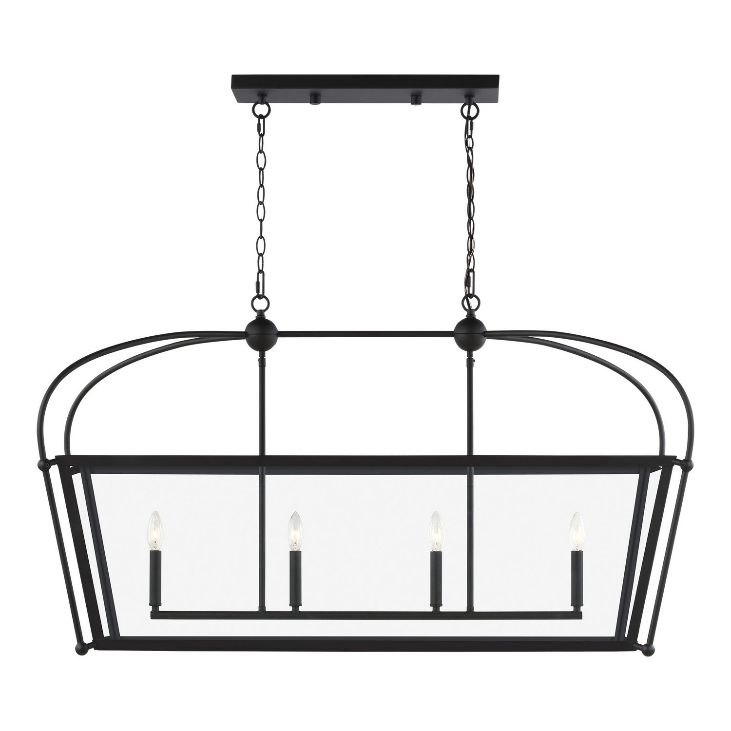 Visual Comfort Studio - 6691004-112 - Four Light Linear Foyer - Charleston - Midnight Black