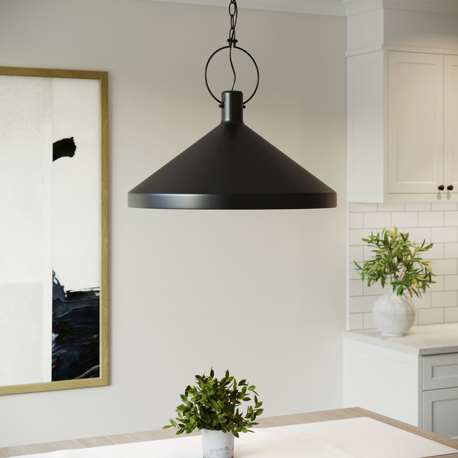 Visual Comfort Studio - 6884901-112 - One Light Pendant - Lyon - Midnight Black