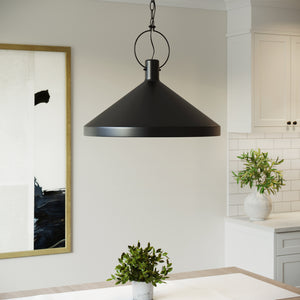 Visual Comfort Studio - 6884901-112 - One Light Pendant - Lyon - Midnight Black
