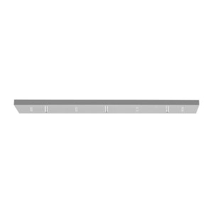 Generation Lighting. - 7449603-05 - Three Light Linear Canopy - Multi-Port Canopy - Chrome