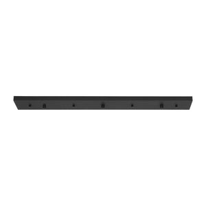 Generation Lighting. - 7449603-112 - Three Light Linear Canopy - Multi-Port Canopy - Midnight Black