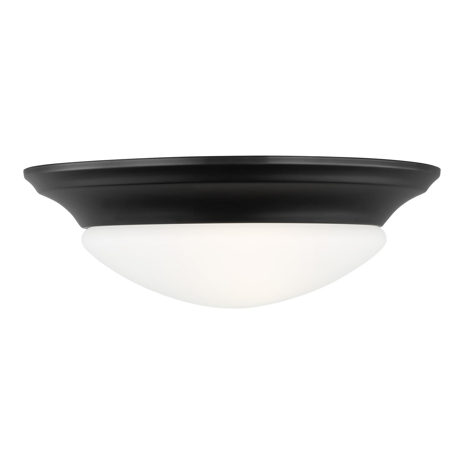 Generation Lighting. - 75434-112 - One Light Flush Mount - Nash - Midnight Black