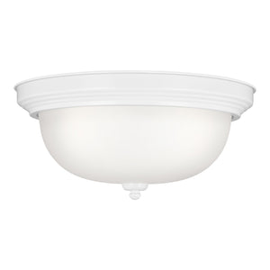 Generation Lighting. - 77065EN3-15 - Three Light Flush Mount - Geary - White