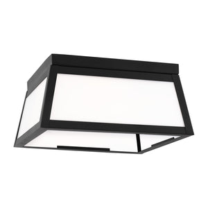 Visual Comfort Studio - 7848402-12 - Two Light Outdoor Flush Mount - Founders - Black