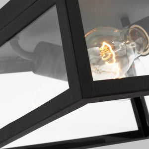 Visual Comfort Studio - 7848402-12 - Two Light Outdoor Flush Mount - Founders - Black