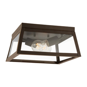 Visual Comfort Studio - 7848402-71 - Two Light Outdoor Flush Mount - Founders - Antique Bronze