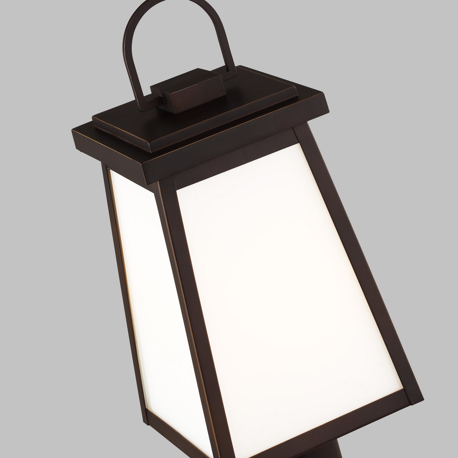 Visual Comfort Studio - 8248401EN3-71 - One Light Outdoor Post Lantern - Founders - Antique Bronze