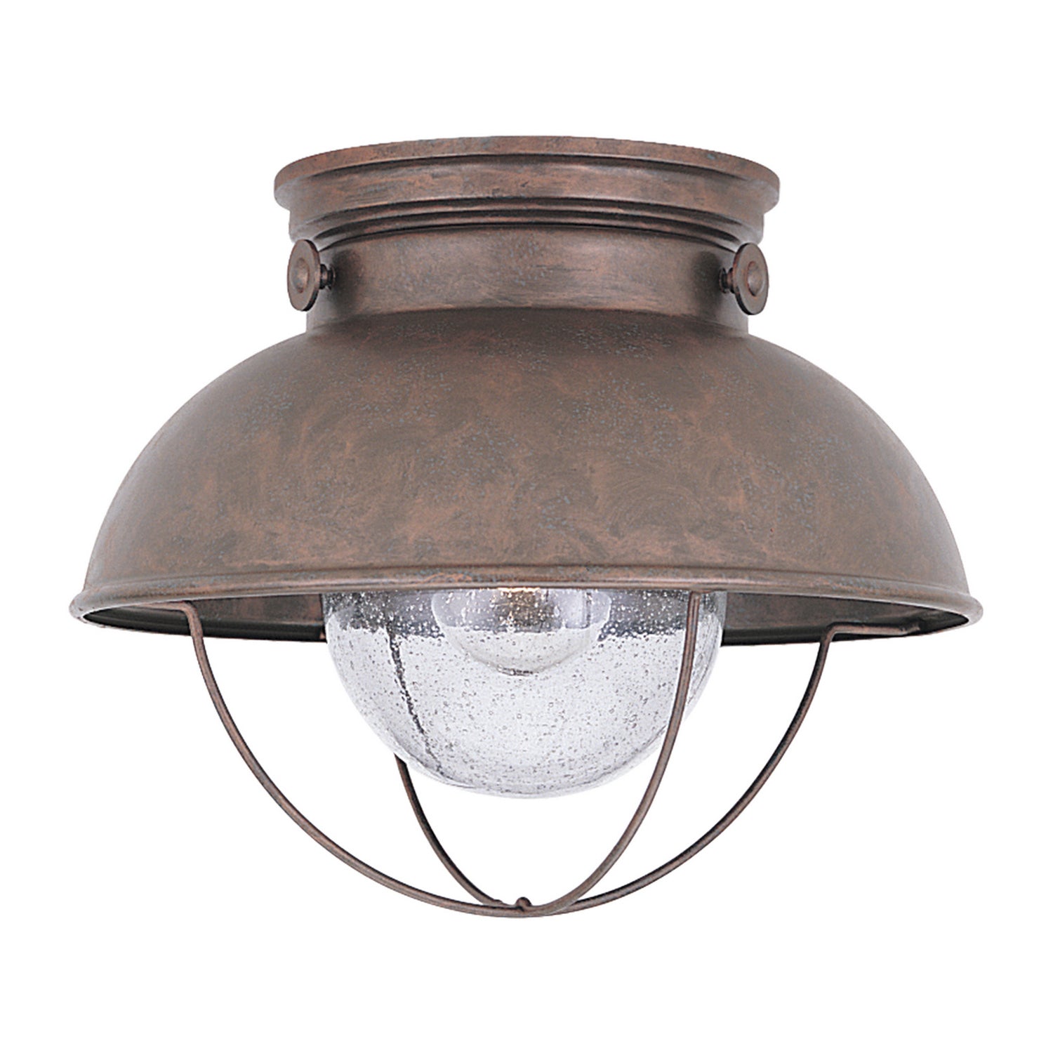 Generation Lighting. - 8869EN3-44 - One Light Outdoor Flush Mount - Sebring - Weathered Copper