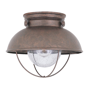 Generation Lighting. - 8869EN3-44 - One Light Outdoor Flush Mount - Sebring - Weathered Copper