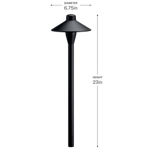 Kichler - 15478BKT - One Light Path Light - Textured Black