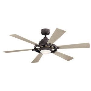 Kichler - 300241WZC - 52"Ceiling Fan - Gentry Lite - Weathered Zinc