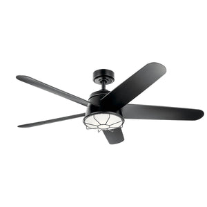 Kichler - 310072SBK - 54"Ceiling Fan - Daya - Satin Black