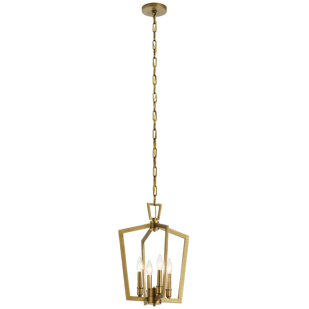 Kichler - 43498NBR - Four Light Pendant - Abbotswell - Natural Brass