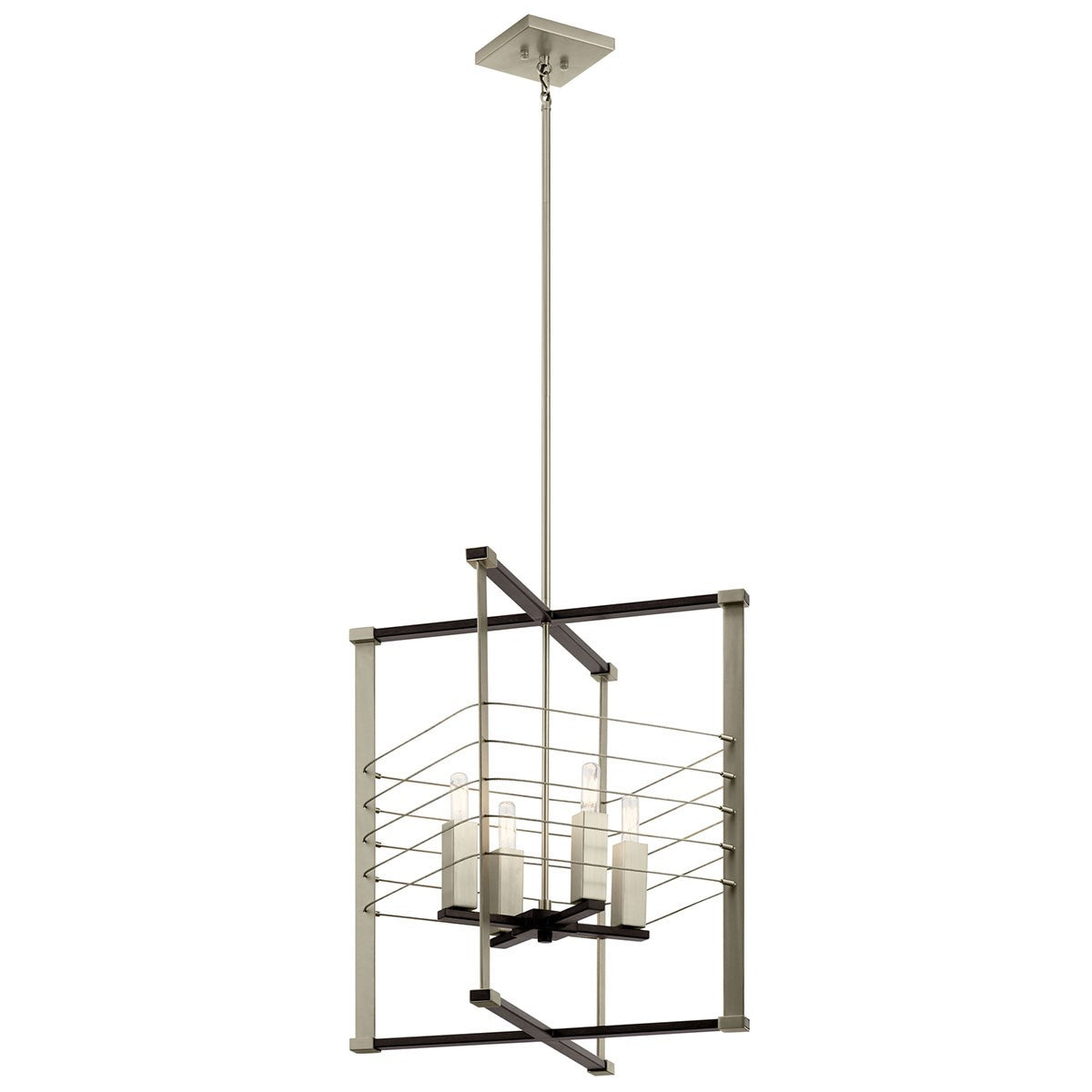 Kichler - 44251MOK - Four Light Foyer Pendant - Lente - Midnight Oak