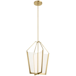 Kichler - 52292CGLED - LED Foyer Pendant - Calters - Champagne Gold