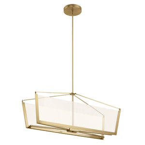 Kichler - 52293CGLED - LED Linear Chandelier - Calters - Champagne Gold