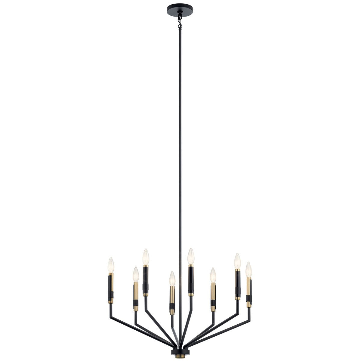 Kichler - 52349BK - Eight Light Chandelier - Armand - Black