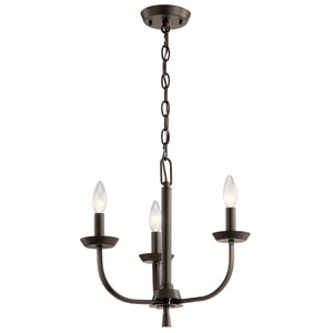 Kichler - 52383OZ - Three Light Mini Chandelier - Kennewick - Olde Bronze