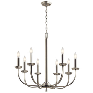 Kichler - 52388NI - Eight Light Chandelier - Kennewick - Brushed Nickel