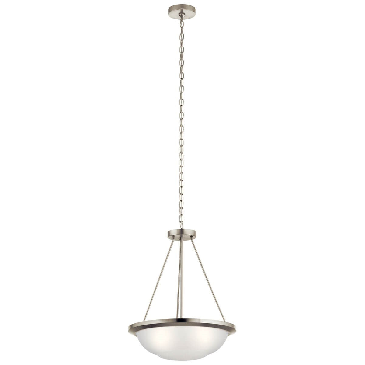 Kichler - 52393NI - Three Light Pendant - Ritson - Brushed Nickel