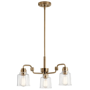 Kichler - 52397WBR - Three Light Chandelier - Aivian - Weathered Brass