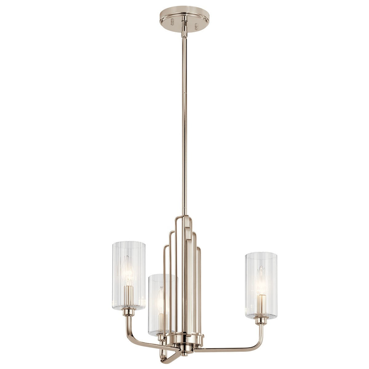 Kichler - 52410PN - Three Light Chandelier - Kimrose - Polished Nickel