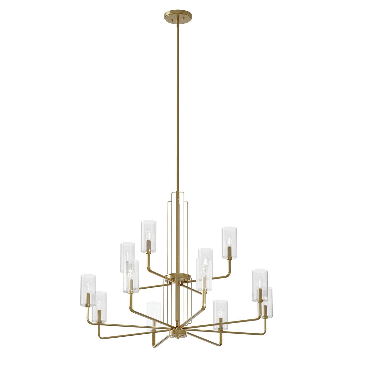 Kichler - 52412BNB - 12 Light Chandelier - Kimrose - Brushed Natural Brass