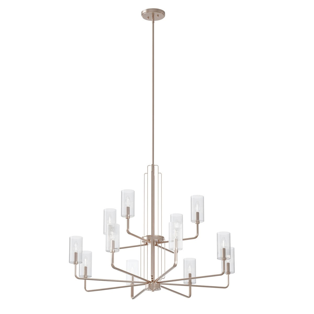 Kichler - 52412PN - 12 Light Chandelier - Kimrose - Polished Nickel