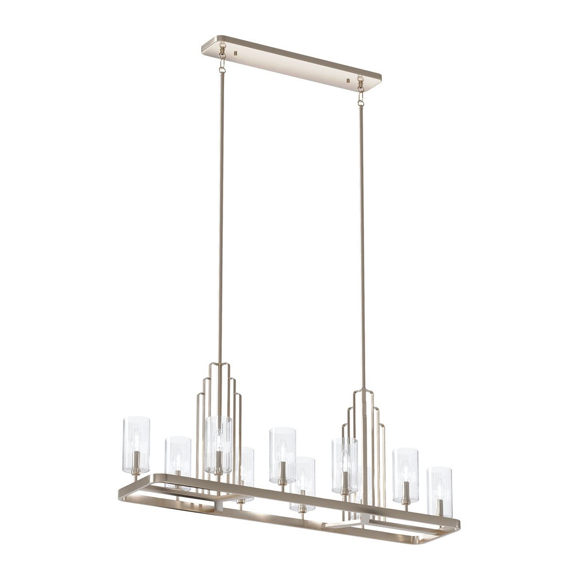 Kichler - 52413PN - Ten Light Linear Chandelier - Kimrose - Polished Nickel