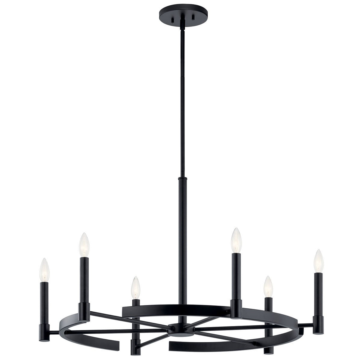 Kichler - 52427BK - Six Light Chandelier - Tolani - Black