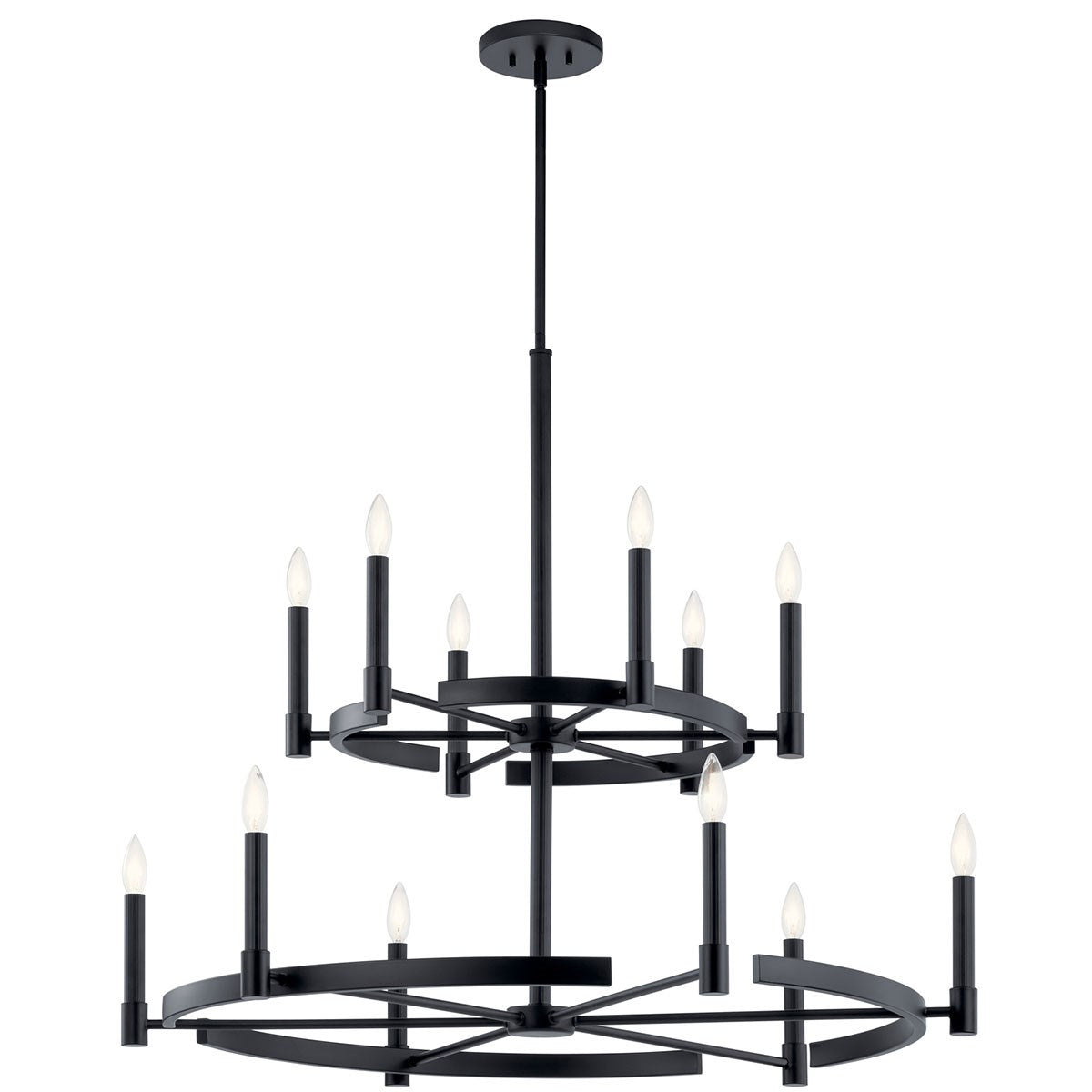 Kichler - 52428BK - 12 Light Chandelier - Tolani - Black