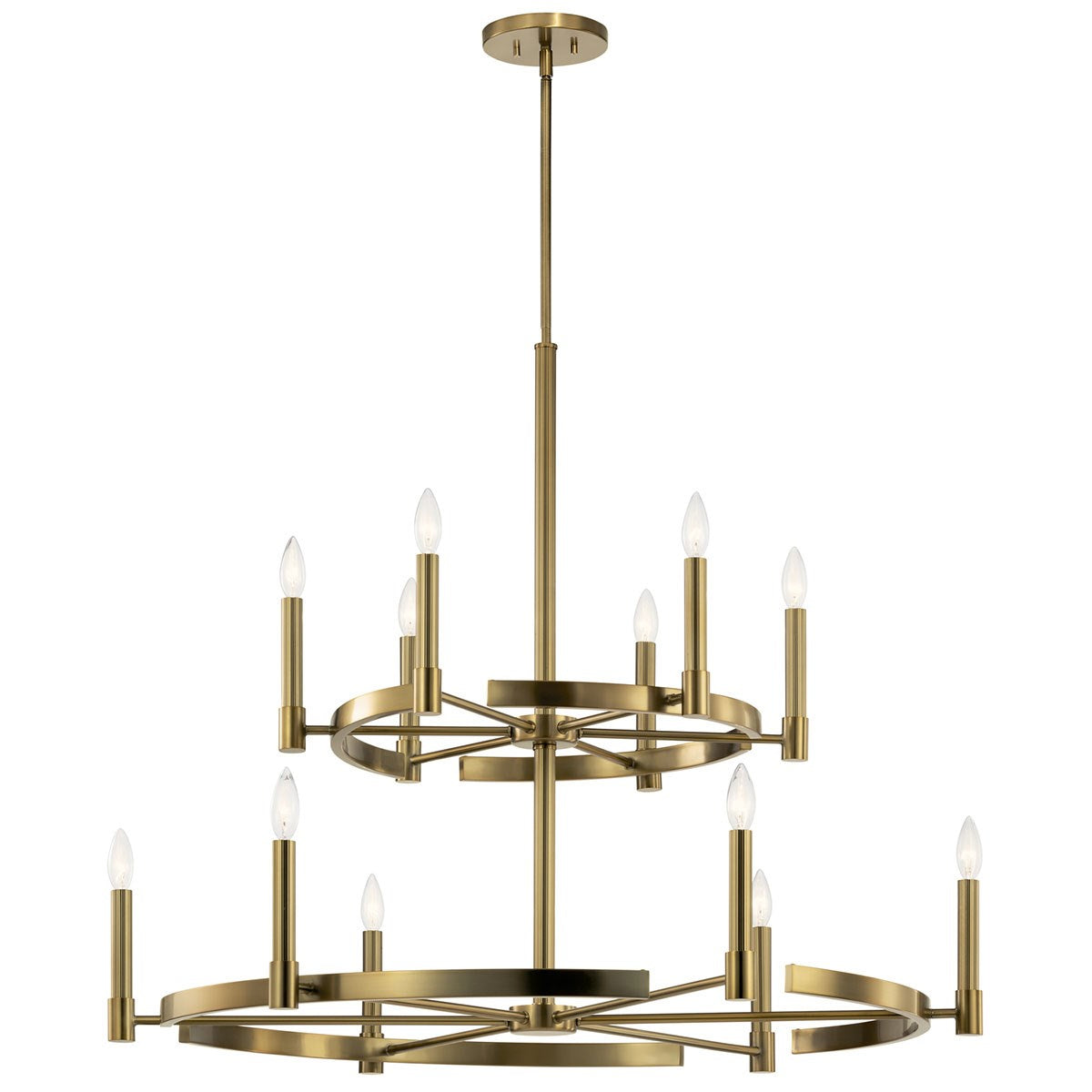 Kichler - 52428BNB - 12 Light Chandelier - Tolani - Brushed Natural Brass