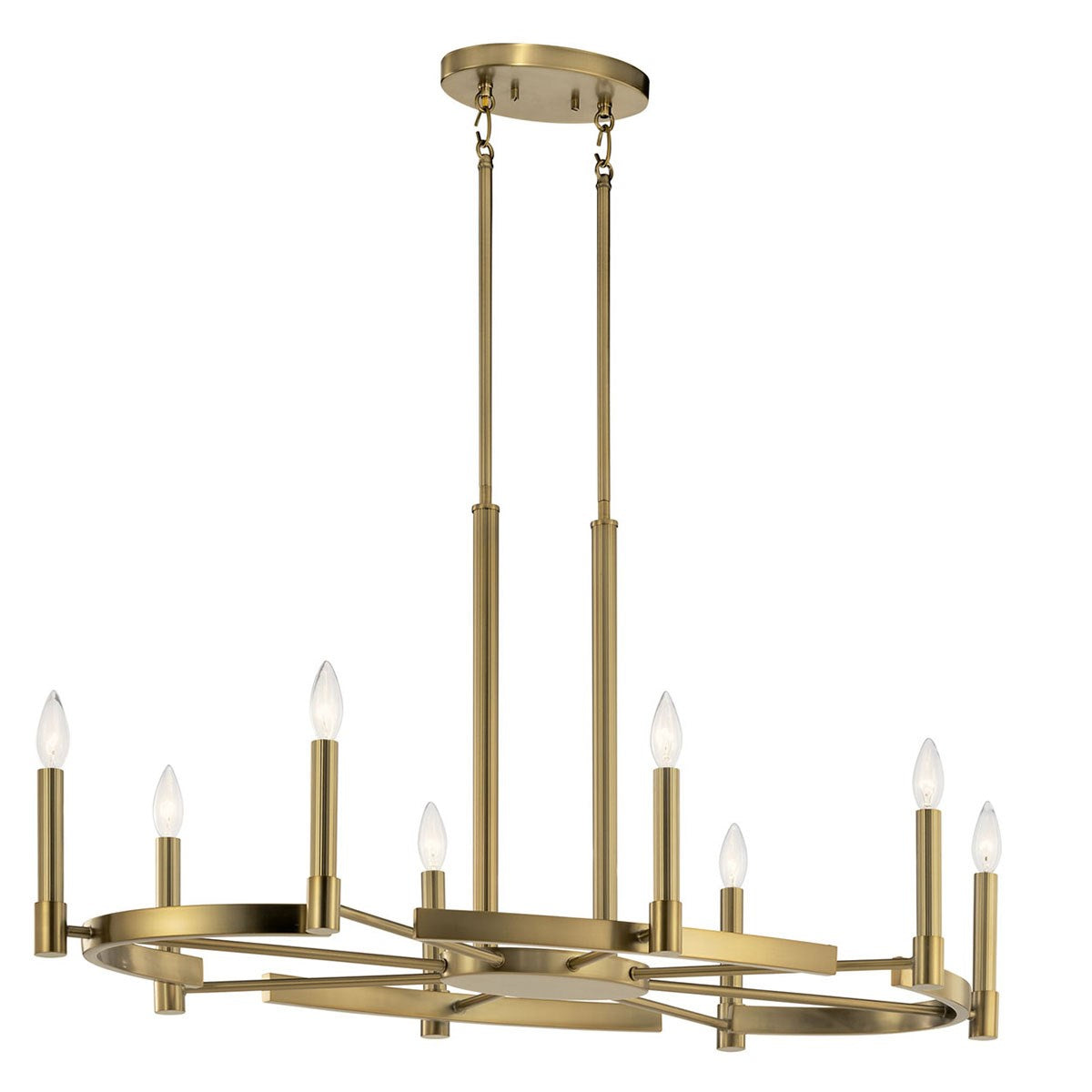 Kichler - 52429BNB - Eight Light Chandelier - Tolani - Brushed Natural Brass