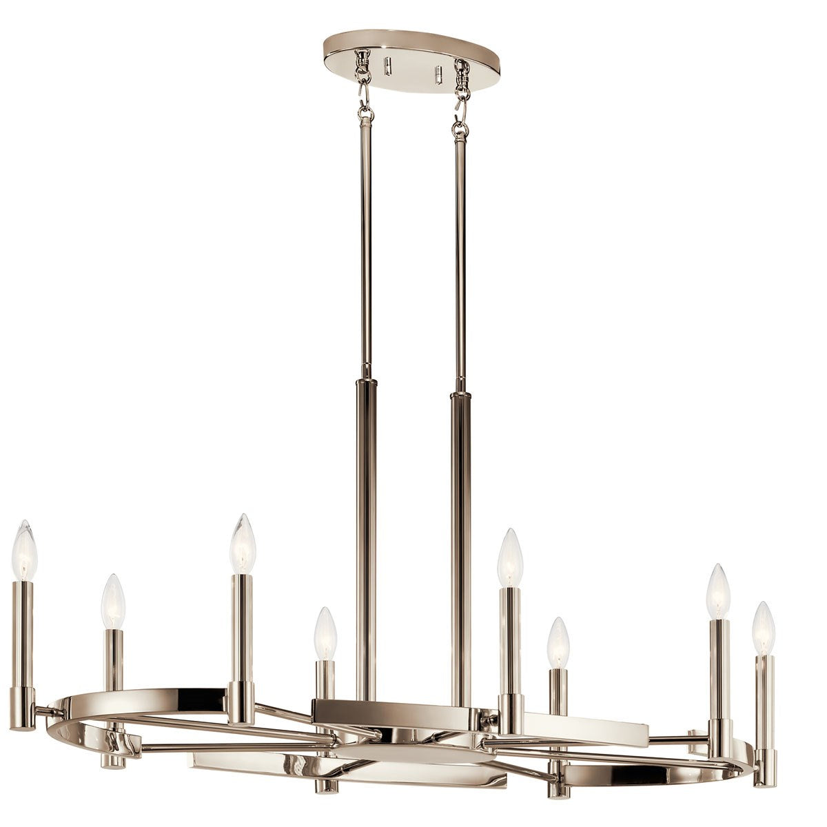 Kichler - 52429PN - Eight Light Chandelier - Tolani - Polished Nickel