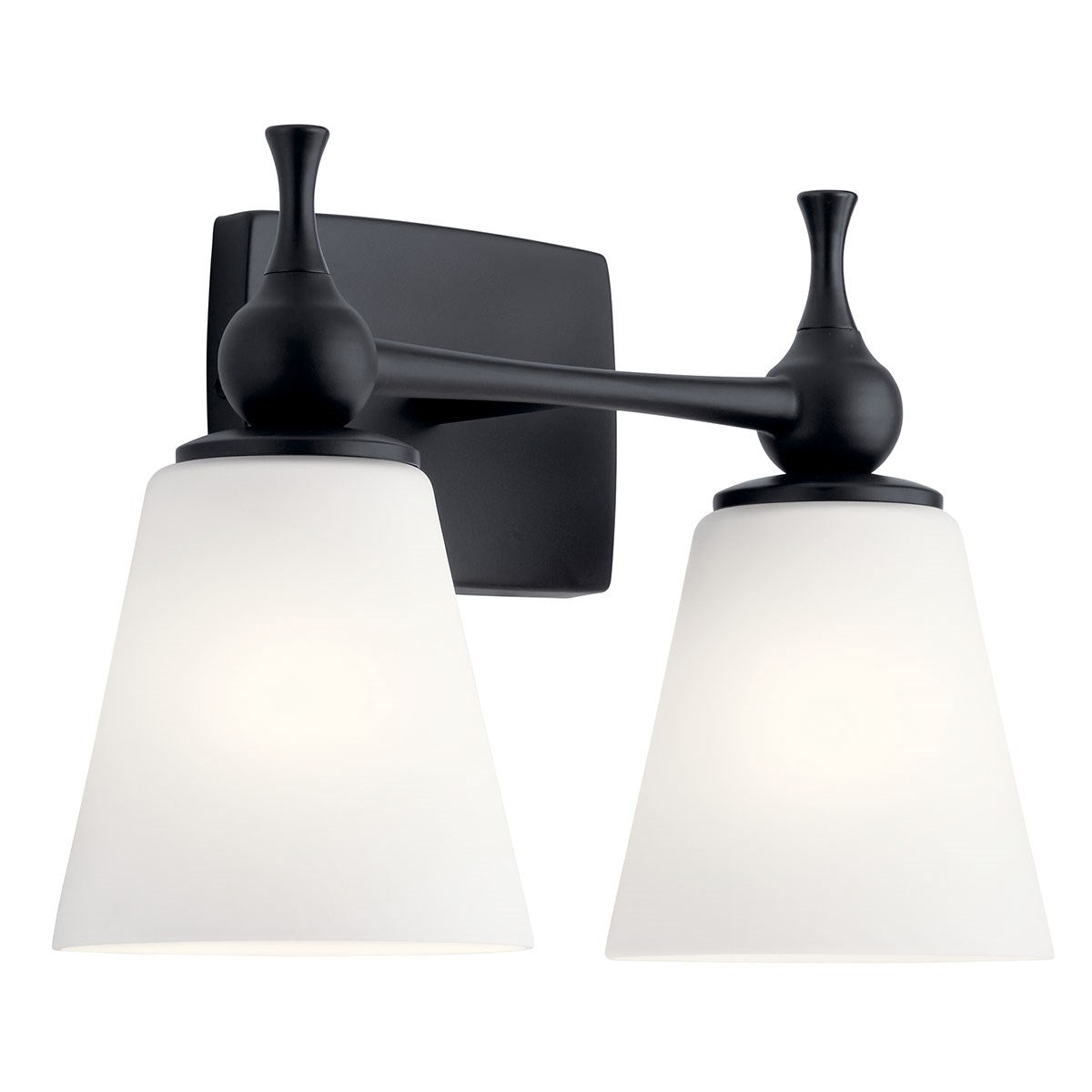 Kichler - 55091BK - Two Light Bath - Cosabella - Black