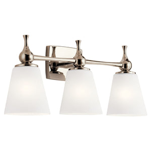 Kichler - 55092PN - Three Light Bath - Cosabella - Polished Nickel