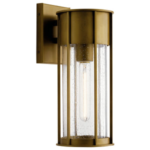 Kichler - 59080NBR - One Light Outdoor Wall Mount - Camillo - Natural Brass